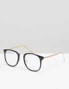 Prettylittlething Clear Frame Glasses - Black