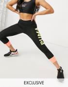 Puma Training Modern Sport Leggings In Black With Vertical Logo