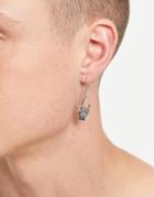 Madein Rockstar Huggie Earrings In Silver