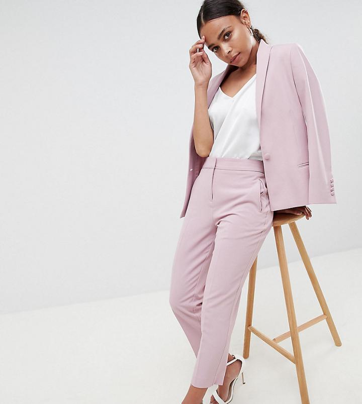 Asos Design Petite Tailored Forever Pants - Pink