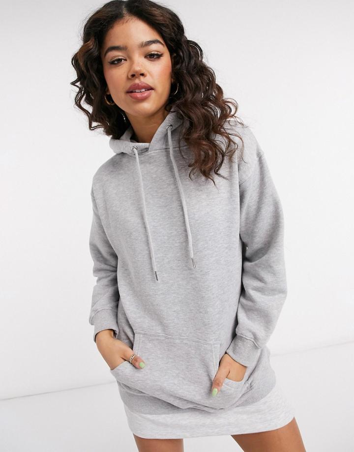 Urban Bliss Oversized Boyfriend Hoodie In Gray-grey