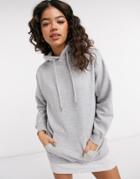 Urban Bliss Oversized Boyfriend Hoodie In Gray-grey