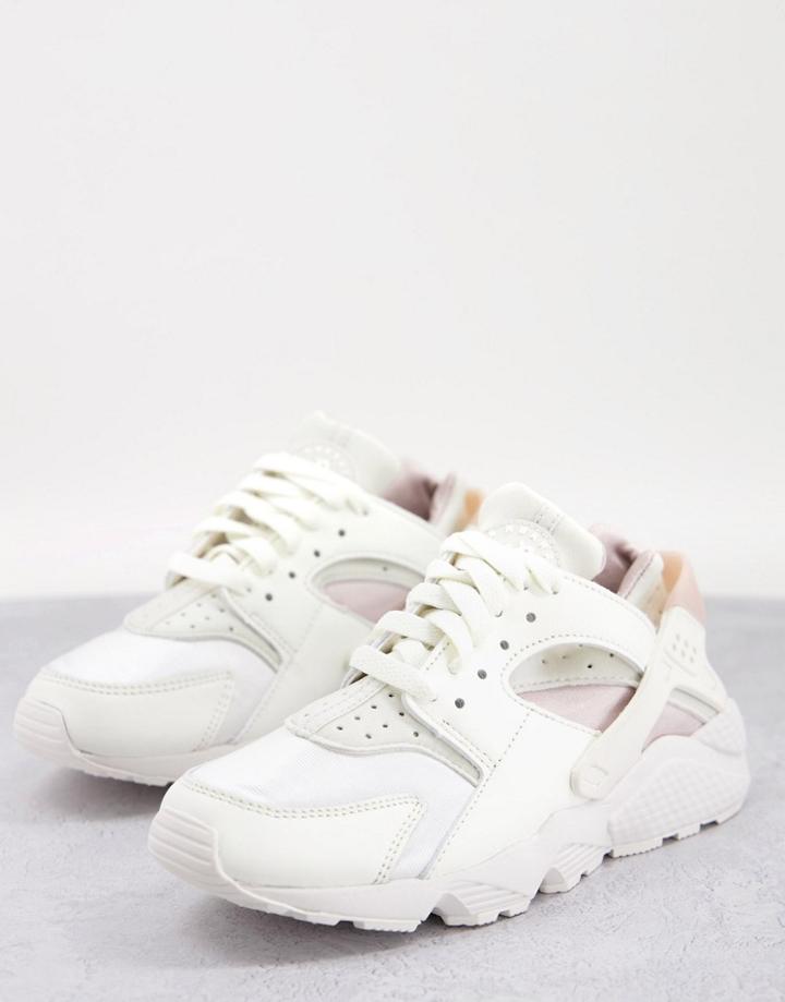Nike Air Huarache Sneakers In Sail Cream-white