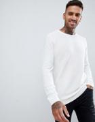 Pull & Bear Sweater In White - White