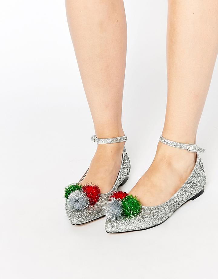 Asos Lapland Holidays Ballet Flats - Multi