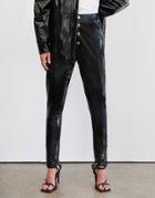 4th & Reckless Vinyl High Waisted Pants In Black