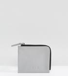 Noak Faux Leather Zip Wallet - Gray