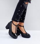 Asos Only One Wide Fit Heeled Shoes - Black