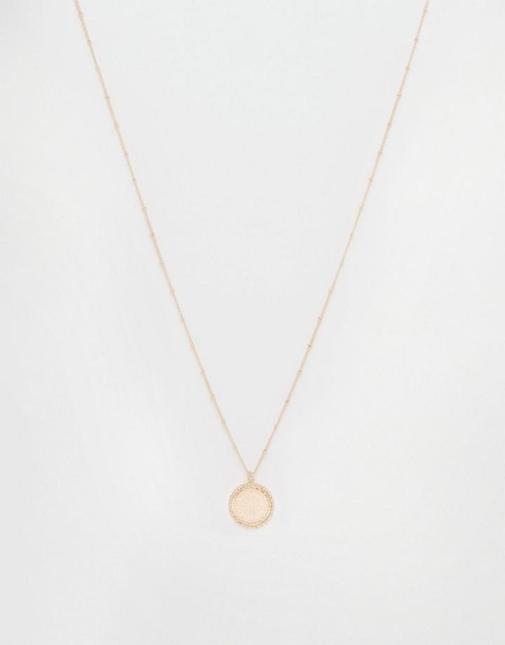 Aldo Schmeltzer Disc Pendant - Gold