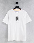 Timberland Stack Logo Heavyweight T-shirt In White