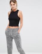 New Look 90's Rib Crop Tank - White