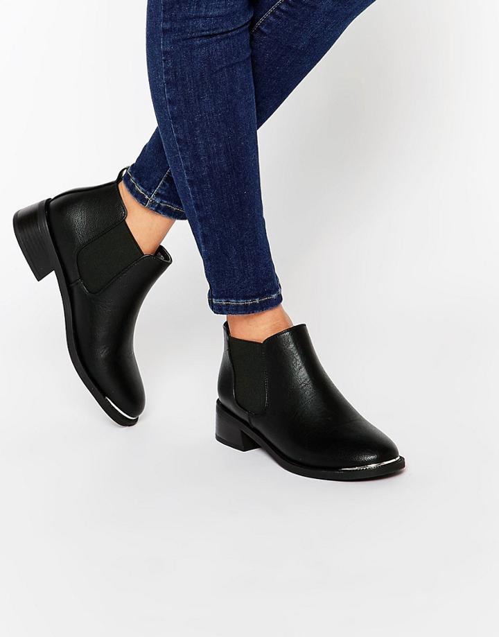 Truffle Collection Hettie Chelsea Boots - Black Pu