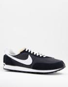Nike Waffle Trainer Sneakers In Black/white