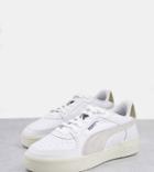 Puma Ca Pro Sneakers In White And Gray Exclusive To Asos-grey