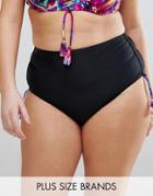 Costa Del Sol Plus Size High Waisted Bikini Bottoms - Multi