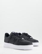 Nike Air Force 1 '07 Essential Sneakers In Black With White Sole