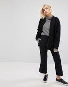 Weekday Cropped Kick Flare Pant - Black