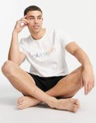 Calvin Klein Pride Crew T-shirt In White