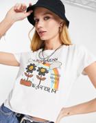 Only X Neon & Nylon Motif T-shirt In White