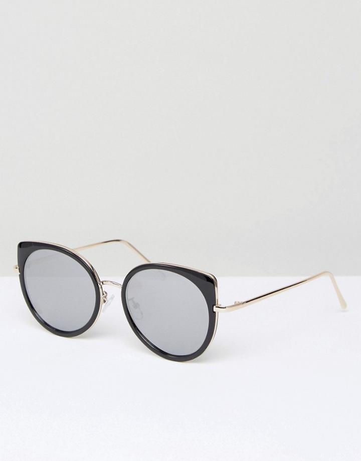 New Look Hybrid Sunglasses - Black