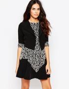 Hedonia Tamara Cropped Jacket With Contrast Cuff - Black