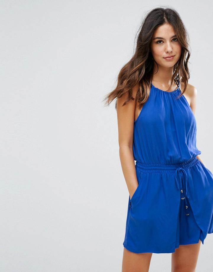 Seafolly Beach Romper - Blue