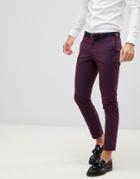Selected Homme Damson Suit Pants In Skinny Fit - Red