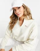 Fila Half Zip Fleece In Cream-white