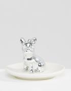 New Look Metallic Pug Jewelry Tray - White