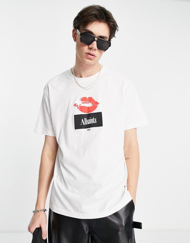 Allsaints Kiss T-shirt In White