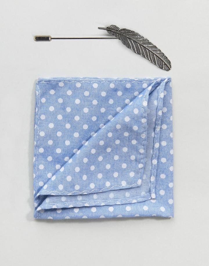 Peter Werth Pocket Square & Lapel Pins - Gold