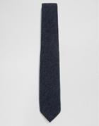 Feraud Tie Charcoal Boucle - Gray