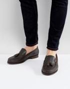 Ben Sherman Tassel Loafers In Brown Leather - Brown