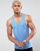 Asos Tank In Blue - Blue