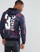 Asos Hoodie With Floral & Text Print - Red
