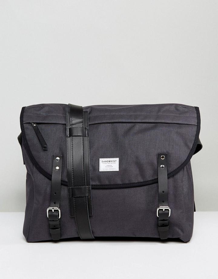 Sandqvist Erik Cordura Messenger Bag - Gray