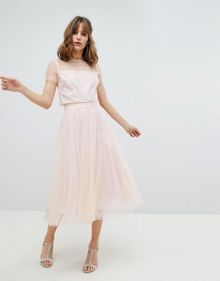 Coast Pearla Detail Top - Pink