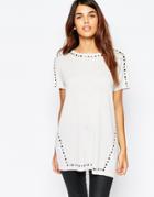 Warehouse Studded Sweater - Cream