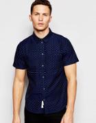 Native Youth Rainbow Short Sleeve Shirt - Navy