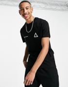Asos Unrvlld Spply T-shirt With Logo Front Print In Black