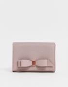 Ted Baker Leonyy Bow Flap Mini Ladies' Wallet - Pink