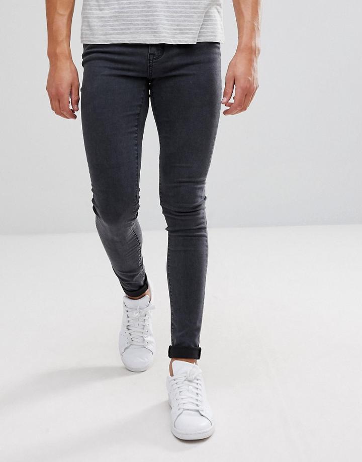 Dr Denim Leroy Super Skinny Gray Lush Skinny Jean - Gray