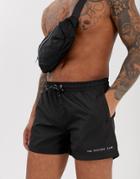 The Couture Club Swim Shorts With Logo In Black - Black