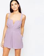 Tfnc Karen Occasion Romper - Lilac