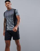 Asos 4505 T-shirt In Lightweight Cut & Sew - Gray