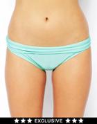 Asos Fuller Bust Exclusive Marilyn Bikini Pant - Turquoise