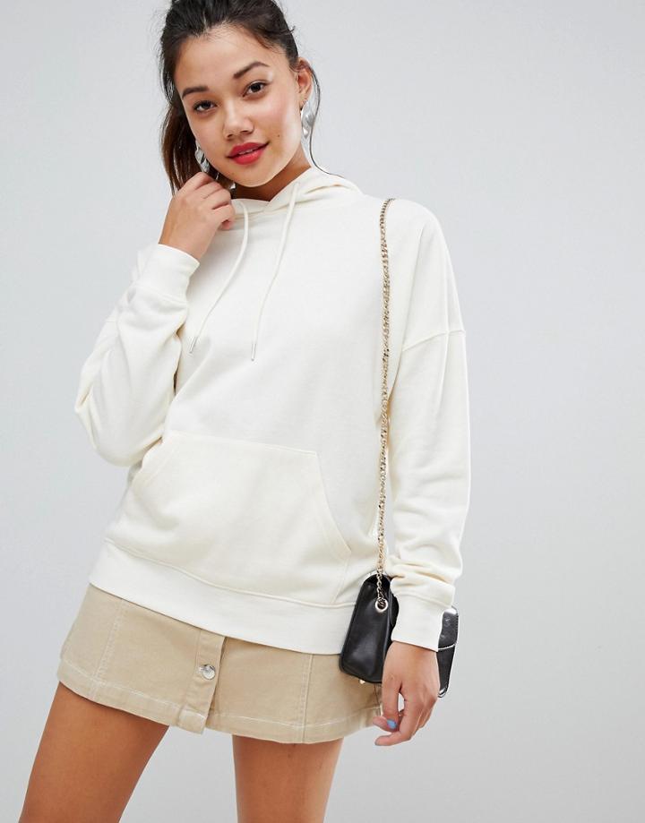 New Look Oversized Hoody In White - White