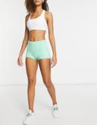 I Saw It First High Waisted Active Shorts In Mint-green