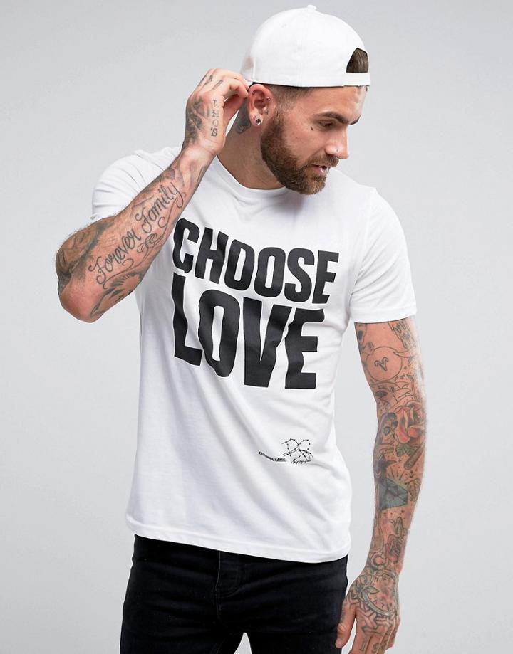 Help Refugees Choose Love T-shirt In White - White