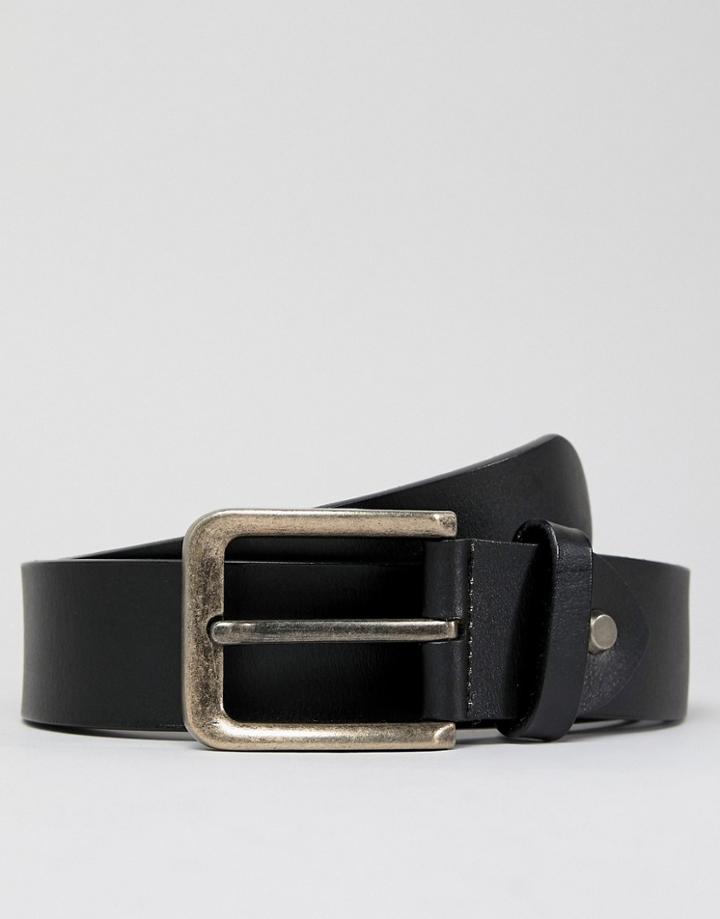 Only & Sons Leather Belt - Black